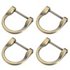 METALLIXITY Horseshoe D-Ring 29 mm U-Shape Buckles for Car Key