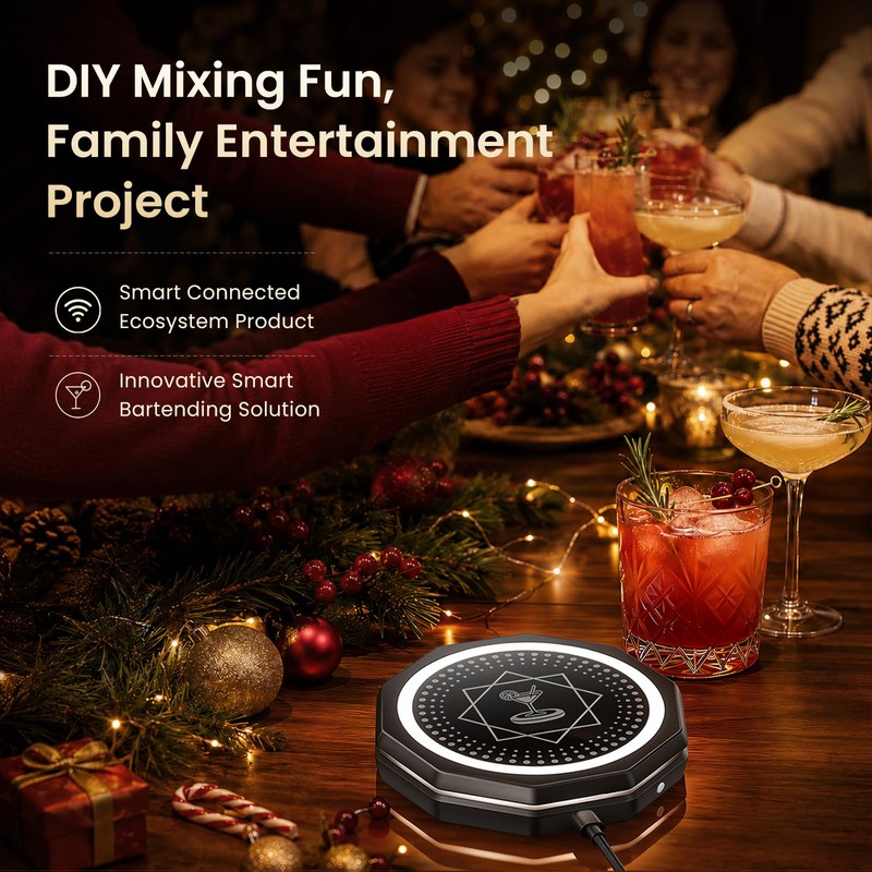 Smart Cocktail Maker, App Controlled Automatic Cocktail Mixing Machine, Home