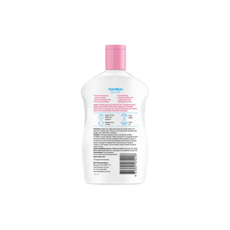 Hamilton Sun Toddler Lotion SPF50+ 250mL