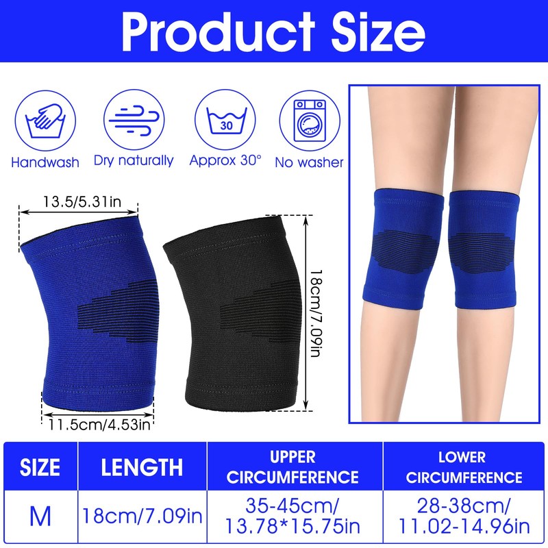 HJZHII 2 Pairs Kids Knee Sleeve, Knee Brace, Youth Knee
