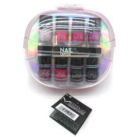 The Color Workshop Nail Air Dryer Case 8 Nail Polish Set Salon-Quality, Pink
