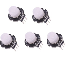 DollaTek 5pcs Mini Motion Sensor Detector Module SR602 Pyroelectric Infrared PIR Kit Sensor Switch for Arduino DIY With Lens