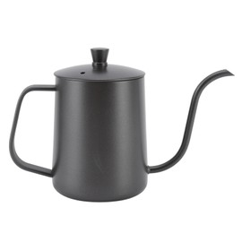Pour Over Coffee Kettle Stainless Steel Handheld Narrow Drip Spout Gooseneck Coffee Pot 600ml PTFE Black