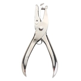 YMWALK Metal Single Hole Punch - Silver Office Tool For Paper And Cards - High Capacity Tag And Stationery Puncher (1, Silver, 3MM)