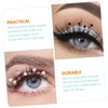 VICASKY 4Pairs Glitter False Eyelashes Fluffy Butterflies Floral Sequins Lashes