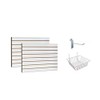 White Slatwall Panels Organizer Kit - Includes (2) - 24"