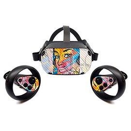 MightySkins Carbon Fiber Skin for Oculus Quest - Classy Smoker | Protective, Durable Textured Carbon Fiber Finish | Easy to Apply, Remove, and Change Styles | Made in The USA