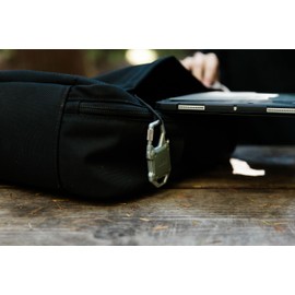 URBAN ARMOR GEAR UAG Compatible with AirTag Case with Built-in Bottle Opener Monarch - Hard Shell Lock Case Holder with Durable Locking Carabiner for Keys, Luggage & Bags, Olive Drab/Silver