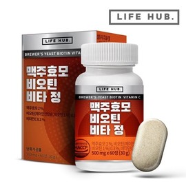 Life Herb Brewer's Yeast Biotin Vita Tablets 1 container (60 tablets) 2 months' supply, none / 라이프허브 맥주효모 비오틴 비타 정 1통(60정) 2개월분, 없음