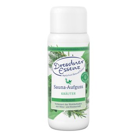 Dresdner Essenz Sauna Infusion Herbs - Fresh Aromatic Sauna with Bitter Fennel Oil and Rosemary Oil - Liberating Care with Eucalyptus Oil and Orange Oil - Vegan - 250 ml