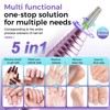 Fantexy 5 in 1 Nail Drill Bits,Professional 3/32" Shank Tungsten