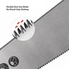 Double Edge Sided Hand Saw Fine Tooth Triple Fast Flush
