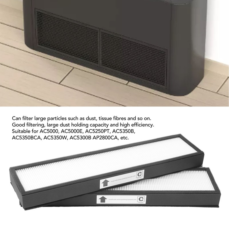 2 Sets Air Purifier Filter Filtering Element Accessory Kit for