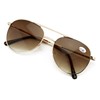 V.W.E. Metal Tinted Reading SunGlasses - Spring Hinge Tear Drop