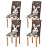 JUMBEAR Easter Cute Rabbit Chair Covers for Dining Room 2PCS,Stretch
