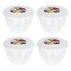 1 Pint Pudding Basin and Lid Pack of 4 Plastic