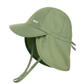 FURTALK Baby Sun Hat with Neck Flap Toddler Children UPF 50+ Adjustable Boys Girls UV Protection Summer Hat Beach Swimming Hat, Green