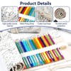36 Holes Canvas Pencil Roll Roll, 2 Pieces Pencil Roll,