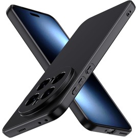 QWYJ Funda para Honor Magic 7 Pro 5G Case Protectora de TPU Suave Ultrafina Matte Minimalista Carcasa para Honor Magic 7 Pro 5G Funda Liso(Negro)