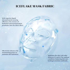 Jucundus Chlorella Deep Hydrating Mask, with Collagen and Hyaluroic Acid-Sheet Facial Mask Skincare with Chorella Vulgaris Extract, Hydrating, Firming 1count