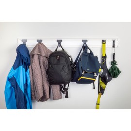 Handi Tool Rail with Garment Hook Kit - 50" Slatwall Strip with HandiWall Hooks