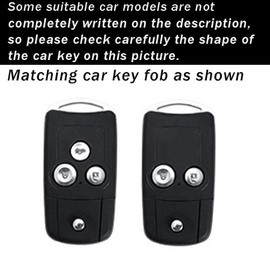 ontto Flip Folding Key Fob Cover Fit for Honda Accord 2008-2012, Brown