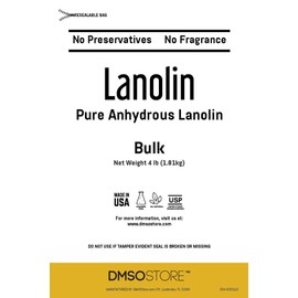 LANOLIN 4 lbs. USP Grade Anhydrous Ultra Refined 100% Pure Skin Moisturizer