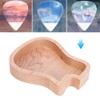 Guitar Pick Box Maple Wooden Storage Case Delicate Guitar Musical