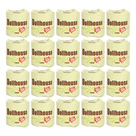 20Pcs Dollhouse Paper Towels Exquisite Realistic Portable 1:12 Miniature Scene Model Toilet Paper for Doll House Green