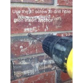 Downspout Straps ALUMINUM WRAP AROUND RAIN GUTTER DOWNSPOUT STRAPS 2x3 W/Screws And Anchors , 4