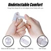 RonJea Lightweight Finger Splint, 4 Graduated Finger Braces Support for