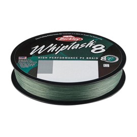 Berkley Whiplash8, Fishing Line, Superline, , Predator Fishing, Pike, Perch, Zander, Trout, Unisex, Moss Green, 0.06mm | 10.7kg | 23lb | 165yd