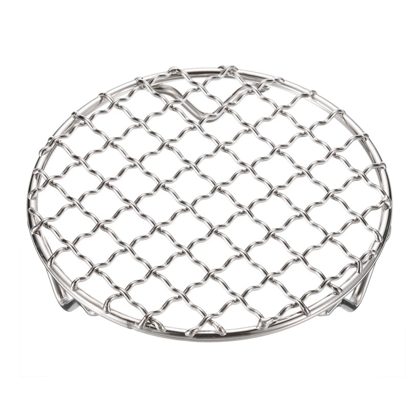 QUARKZMAN Round Cooking Grid 4.7 Inch 304 Stainless Steel Cross