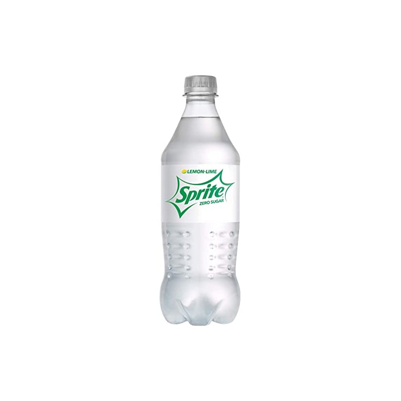 Zero Sprite, 20 oz Bottles - Pack of 24