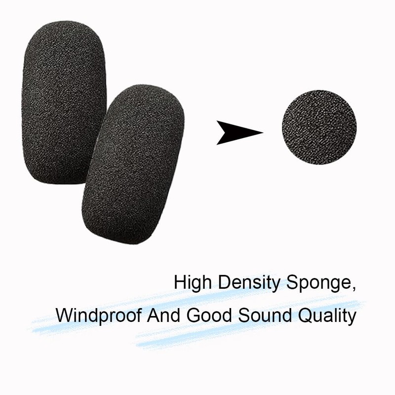 L Foam Microphone Windshield Kit, Sponge Covers for Improved Sound