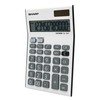 Sharp EL124TGY Twin Power 12-Digit Display Business Calculator
