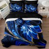 Black Marble Comforter Set King Size Blue Bed in A