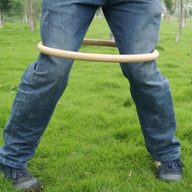 CHuangQi Wing Chun Rattan Ring (14-Inch), Tsun Siu Lum Kung Fu Ring, Basic Martial Arts Training Equipment