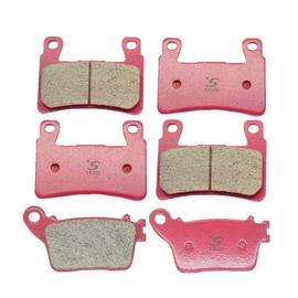S SYUU Front Rear Ceramic Brake Pads Compatible with for Kawasaki Ninja636 ZX-6R ZX 636 636cc ZX6R ZX 6R 2013 2014 2015 2016 2017 2018, Front Rear Brake Pads Replacement Kits FA296F FA436R