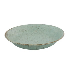 Tableware East Curry Plate, 8.7 inches (22 cm), Pastel Mat, Lightweight Tableware, Green
