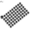 Unbranded 60x Black Cut Engine Bolt Cover Cap For Harley