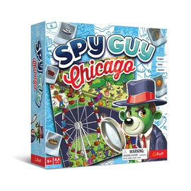 Trefl Spy Guy Chicago Detective Board Game, Chicago Symbols, Searching for Evidence and Catching Criminals, Large Board with a City, Family Game for Adults and Children from 5 Years Old