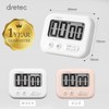 dretec Timer Study Kitchen Large Screen Magnet Digital Bubble White