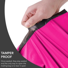 50 Mixed Hot Pink Parcel Bags, Postage Bags, Mailing Bags 5 Sizes 10 Each Poly Postal Bags Self Seal iSOUL Small to Large Mailing Bags Packaging Assorted Mailers Posting Shipping Post Bags