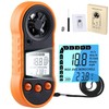 Digital Anemometer,Handheld Wind Speed Meter,Air Flow Velocity Meter for Measuring