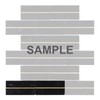 Modket Black Marble Natural Stone Gold Metal Trim Inlay Mosaic