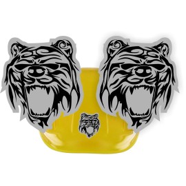Unbranded Tribal Bear Hard Hat Stickers | Motorcycle Welding Helmet Bears Decals | (Pair)
