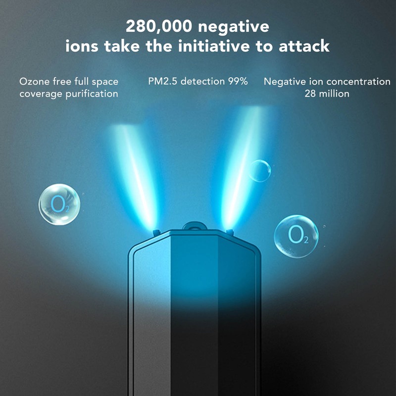 Air Purifier Necklace Wearable Portable Mini Ionizer Eliminate Pollen Smoke