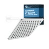 HammerHead Showers Solid Metal 8 Inch Square Rainfall Shower Head,
