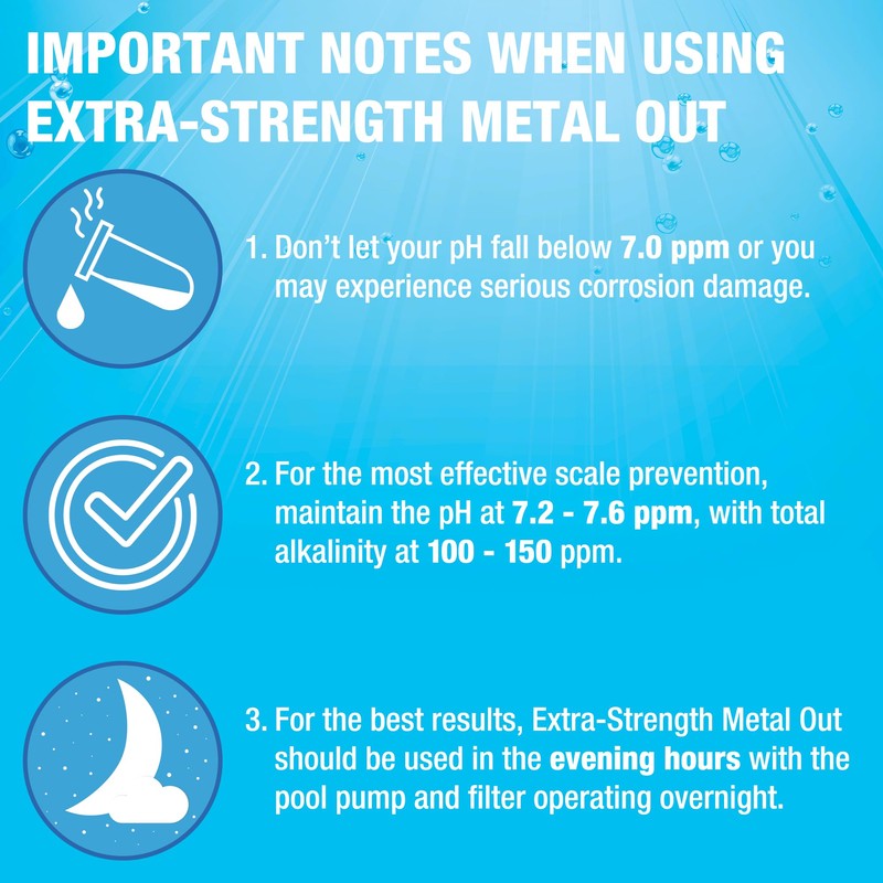 Doheny's Extra-Strength Metal Out Pool Treatment | Professional-Grade, Highly Concentrated